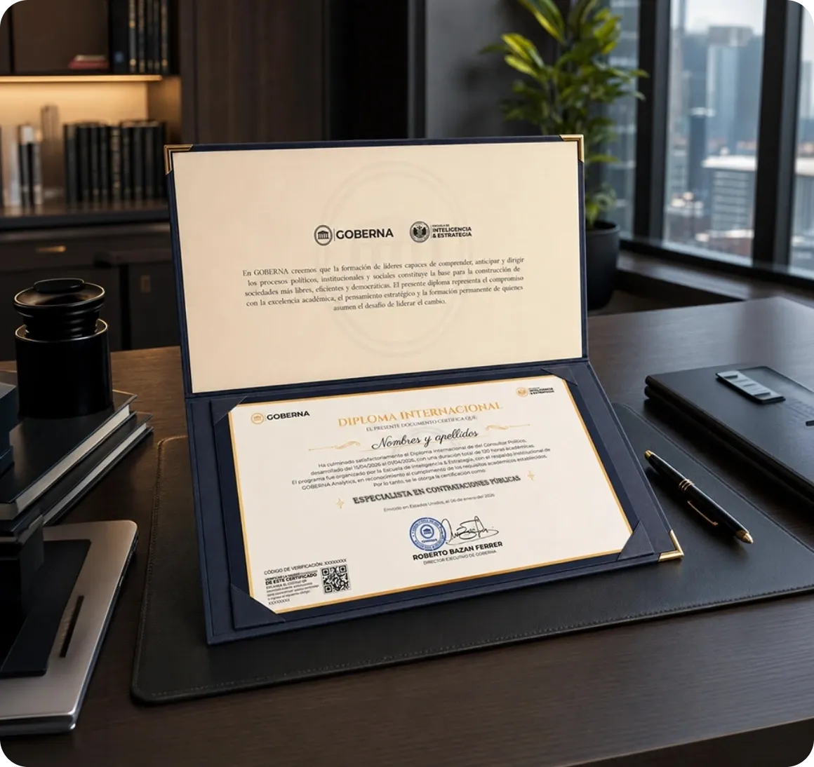 Diploma del Curso Especializado en Contrataciones Públicas