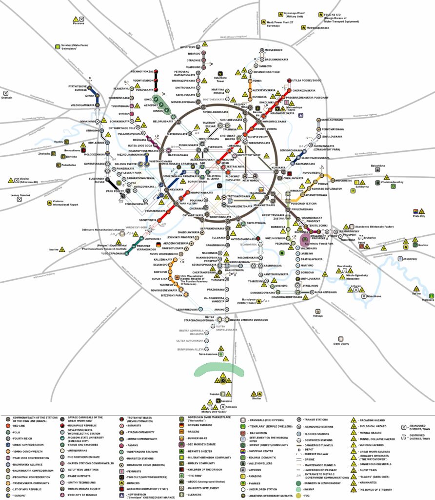 Metro 2033 mapa