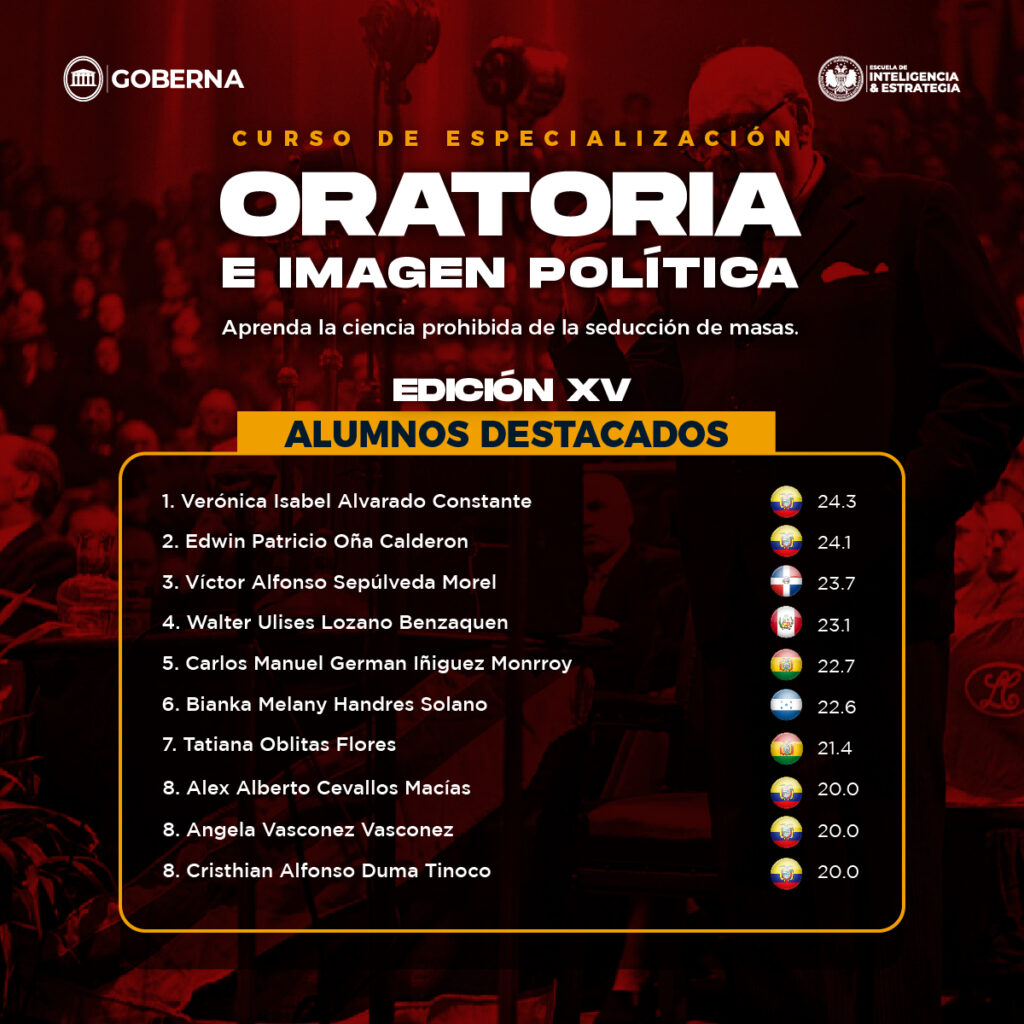 Celebramos a los Nuevos Especialistas en Oratoria Política