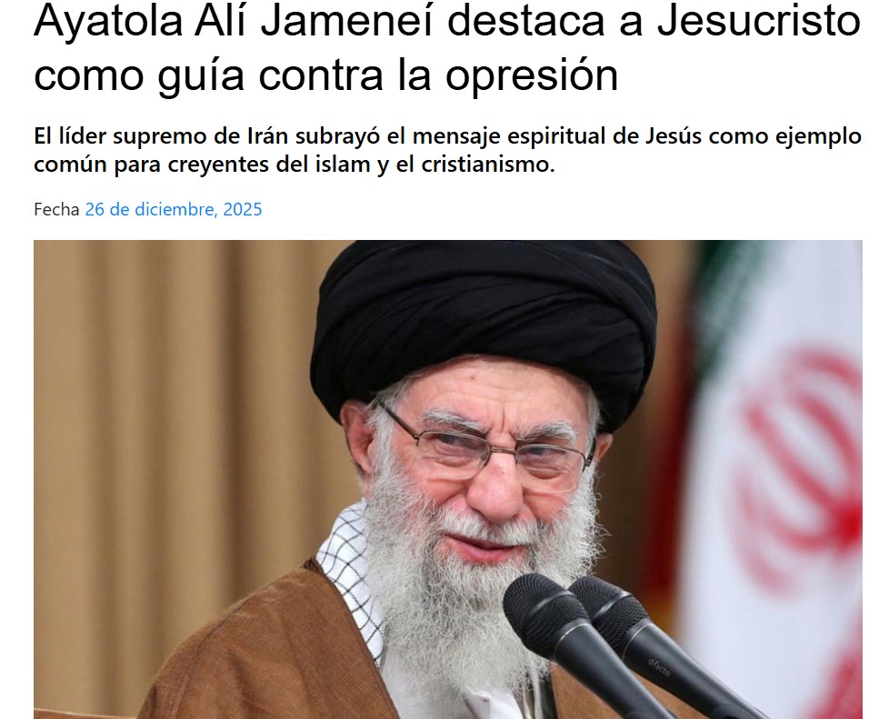 El exlíder religioso reconoce la importancia de la figura de Jesús dentro del cristianismo y del Islám, además no duda en felicitar la navidad, caso contrario que sucede en Arabia Saudí que está prohibido.