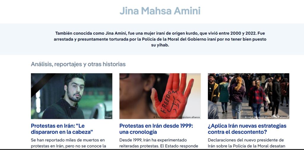 Evidencia donde se muestra el origen Kurdo de la mujer Jina Mahsa Amini quién era de origen Kurdo, etnia con la que Turquía e Irán han tenido problemas con dicha población por el uso de la violencia debido a su sentimiento profundamente nacionalista.