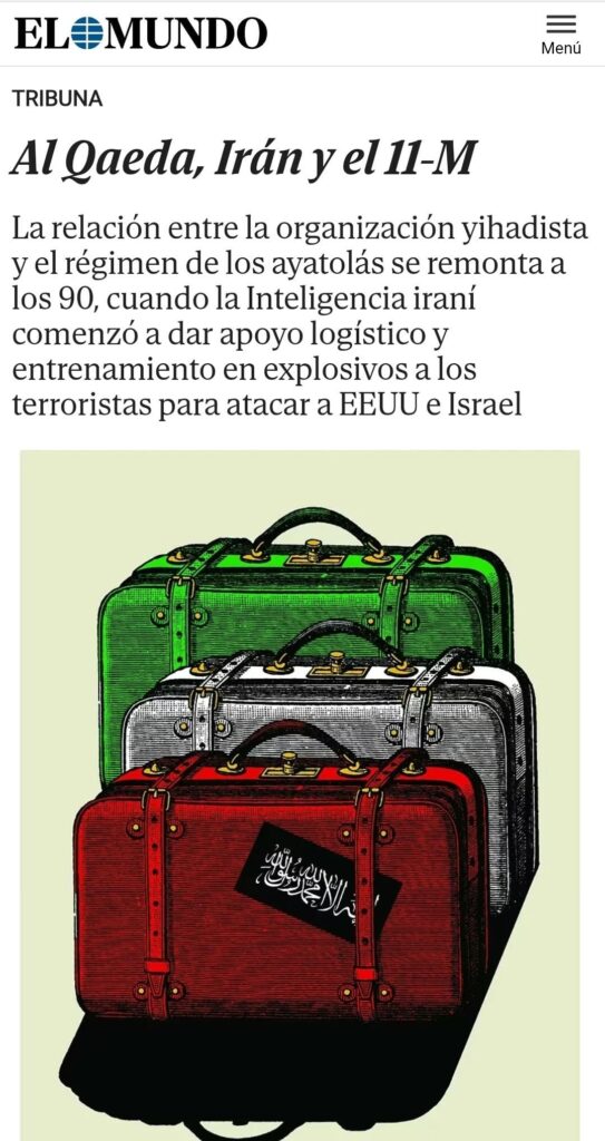 Artículo de opinión donde se acusa de Irán de ayudar a perpetrar atentados con Al qaeda